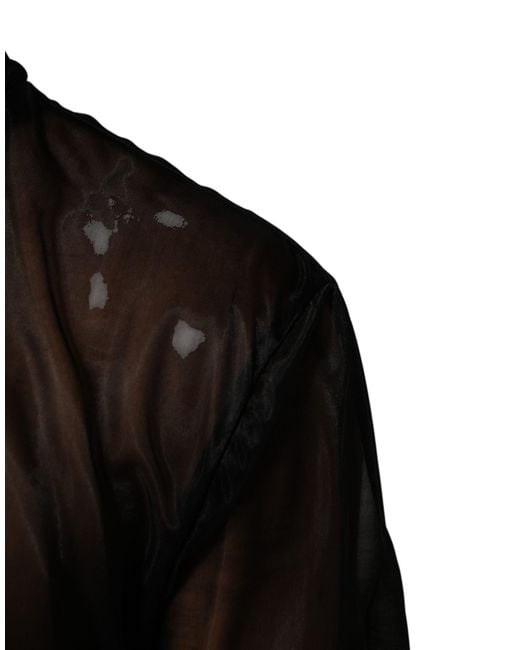 Dolce & Gabbana Black Sheer Long Sleeves Turtleneck Top for men