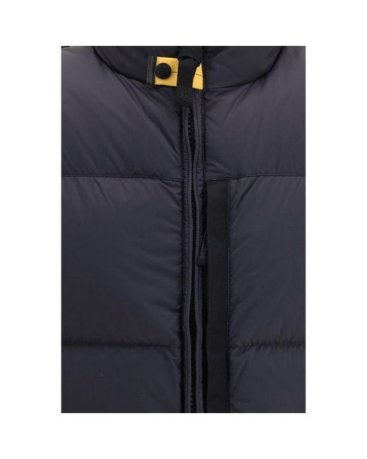 Parajumpers Blue Black Polyamide Sleeveless Jacket for men