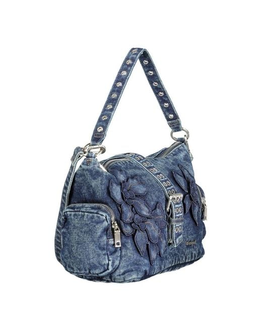 Desigual Blue Cotton Bag