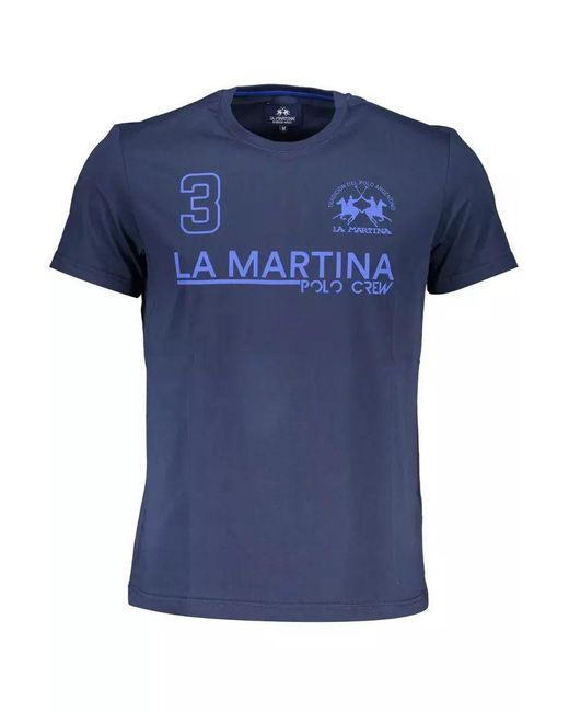 La Martina Blue Cotton T for men