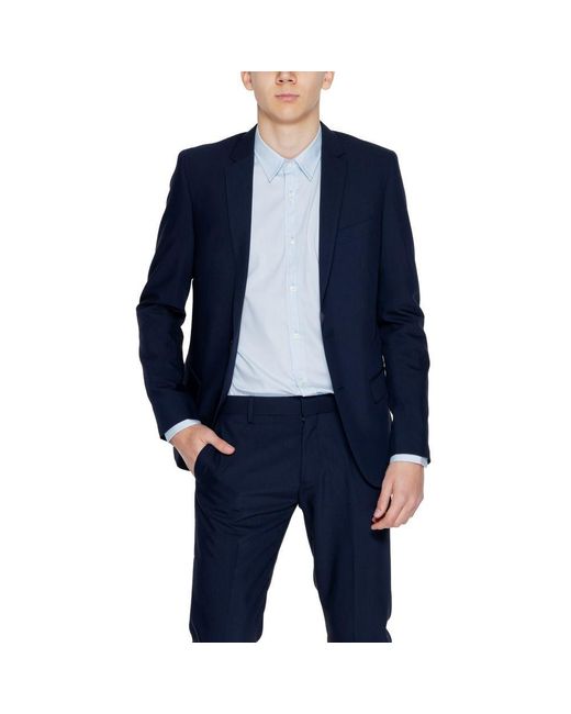Antony Morato Blue Polyester Blazer for men