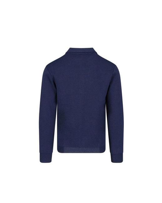 Autry Blue Nylon Cardigan for men