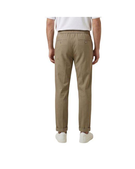 Gianni Lupo Natural Polyester Casual Pants for men