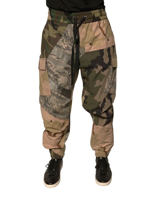 Dolce & Gabbana Multicolor Camouflage Jogger Sweatpants Pants for men