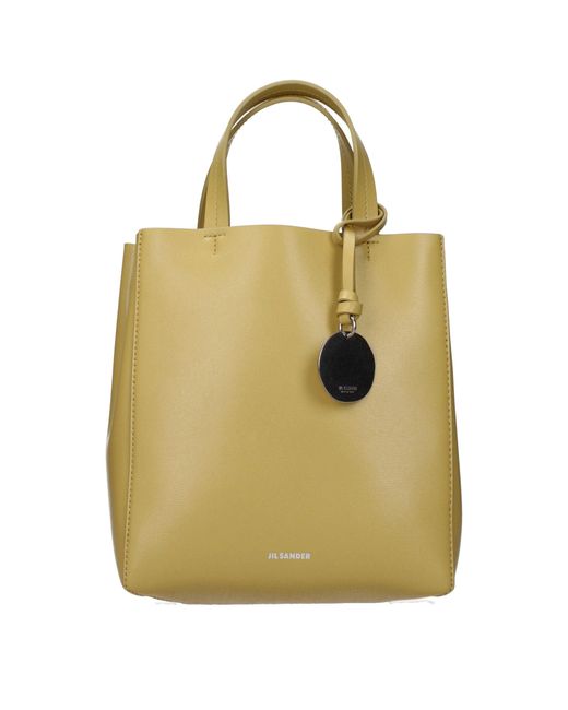 Jil Sander Yellow Leather Handbag