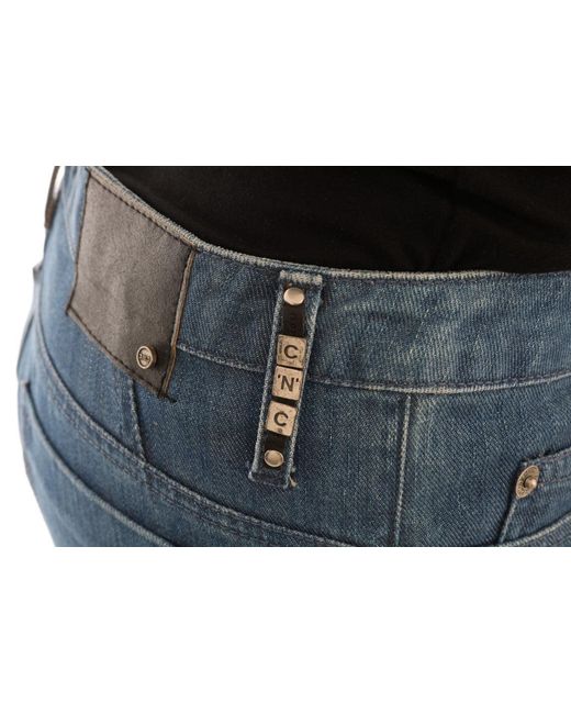 CoSTUME NATIONAL Wash Cotton Boyfriend Fit Jeans Blue Sig30128