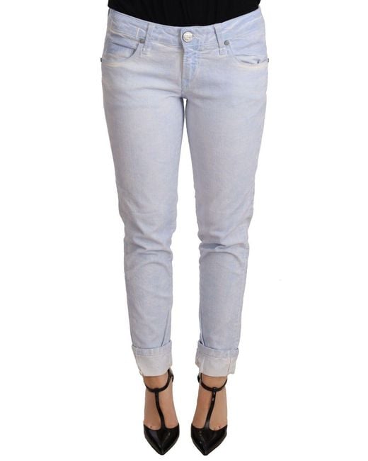 Acht Blue Light Cotton Push Up Denim Jeans