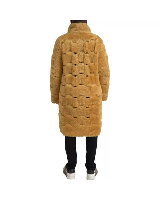 Bottega Veneta Yellow Single-Breasted Coats for men