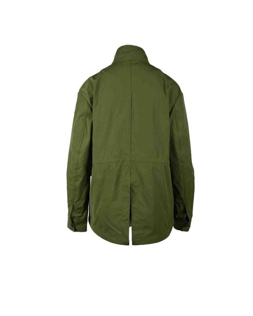 Love Moschino Green Polyester Parka Clothing