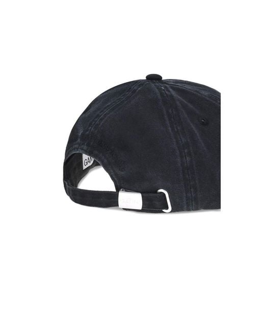Ganni Blue Logo Baseball Cap