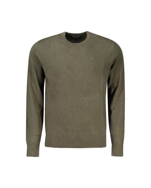 North Sails Green Cotton Sweater for men