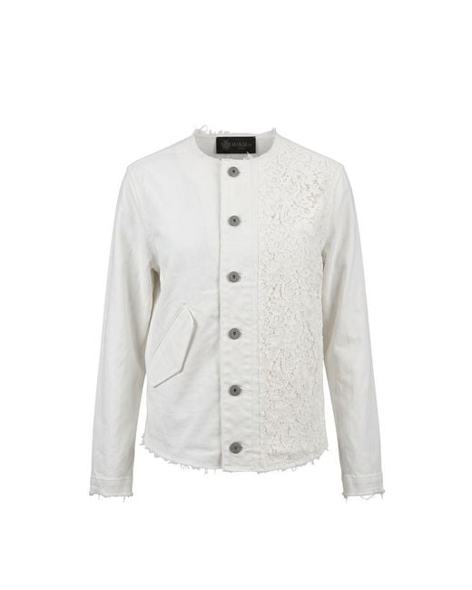 MR & MRS White Cotton Jacket