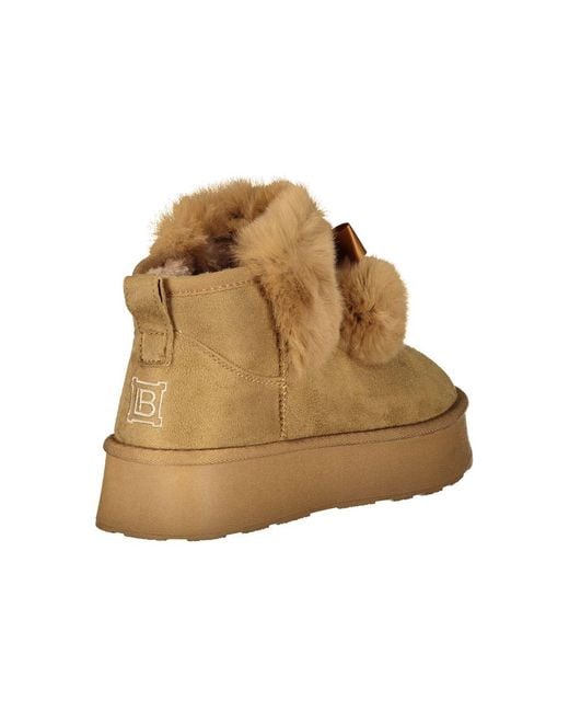 Laura Biagiotti Brown Polyester Boot