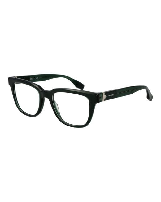 Trussardi Black Bicolor Acetate Glasses (frames) for men