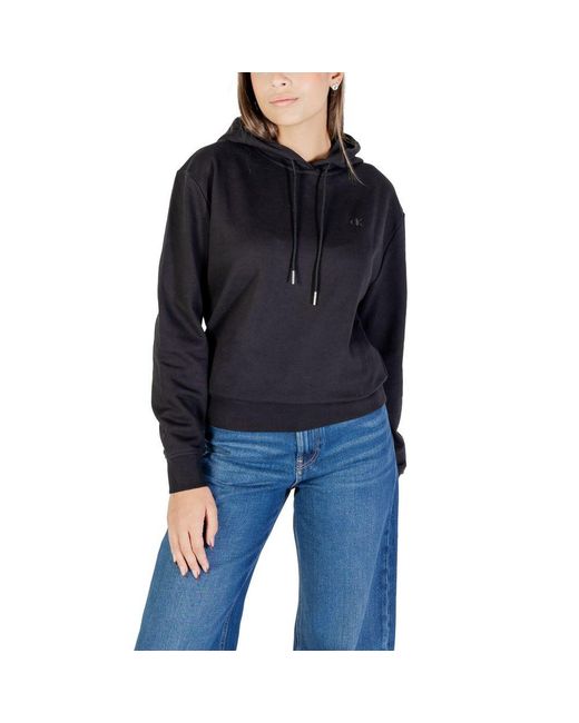 Calvin Klein Black Cotton Hoodie