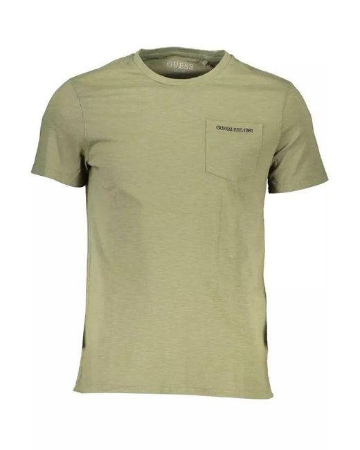 Guess Green Cotton T-shirt for men