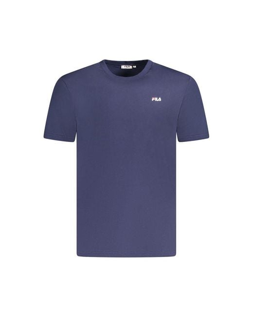 Fila Blue Classic Crew Neck Tee for men