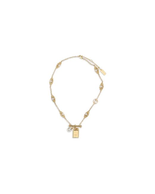 Chloé Metallic Gold Brass Necklace