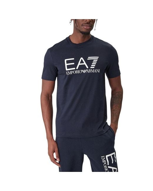 EA7 Blue Cotton T for men