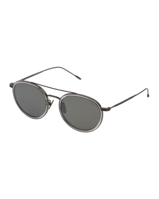 Lozza Gray Metal Sunglasses