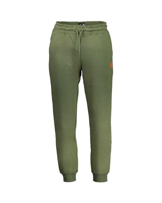 Gianmarco Venturi Green Verde Cotton Men's Tracksuit Pants for men