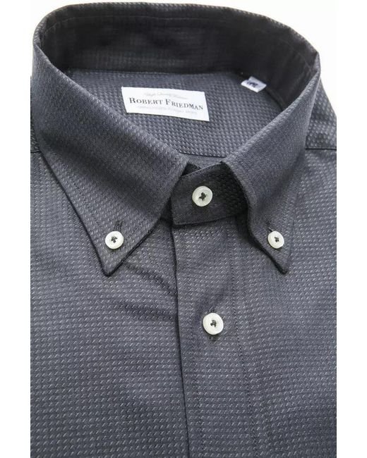 Robert Friedman Gray Cotton Shirt for men