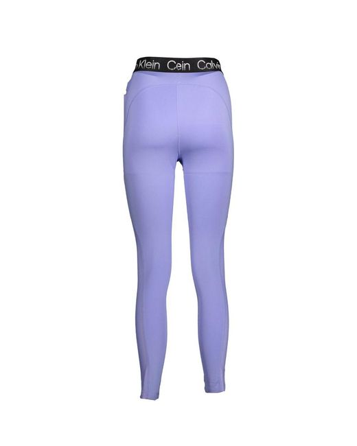 Calvin Klein Blue Cotton Legging