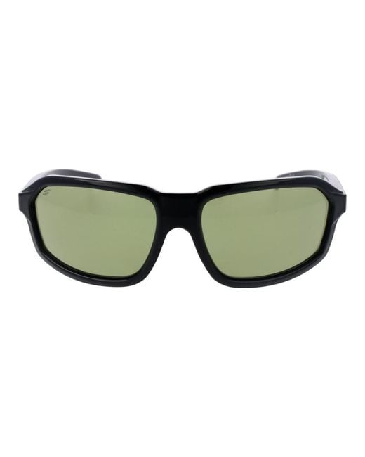 Serengeti Green Black Plastic Sunglasses for men