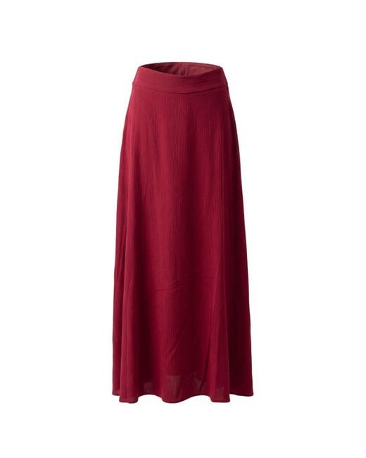 Trussardi Red Viscose Skirt