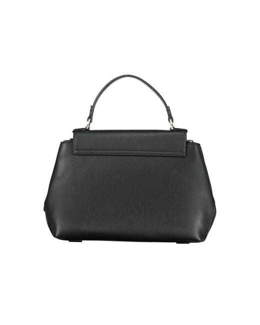 Calvin Klein Black Nero Polyester S Handbag