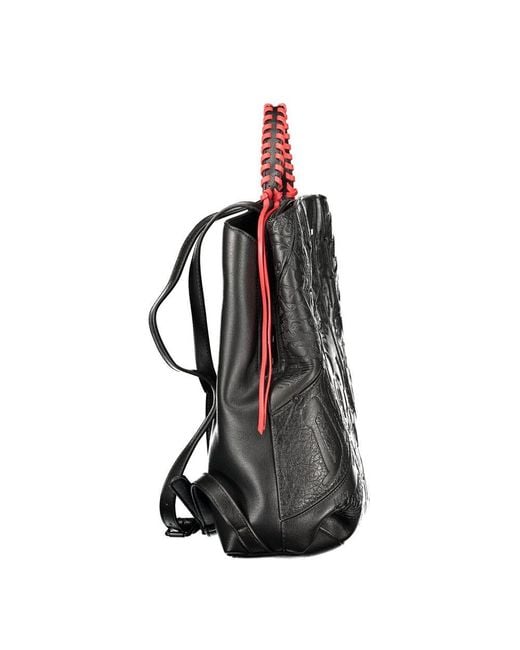 Desigual Black Polyurethane 's Backpack