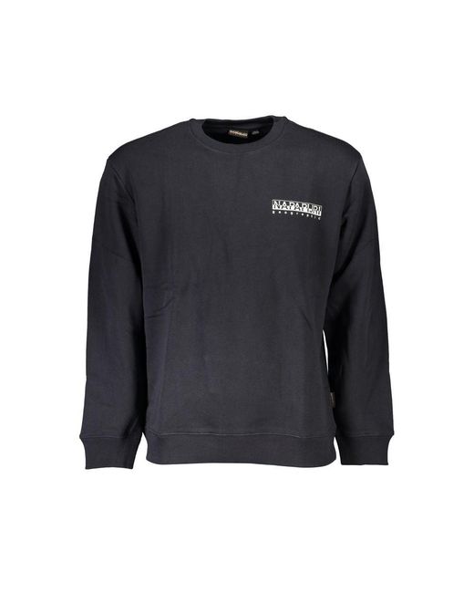Napapijri Blue Cotton Sweater for men