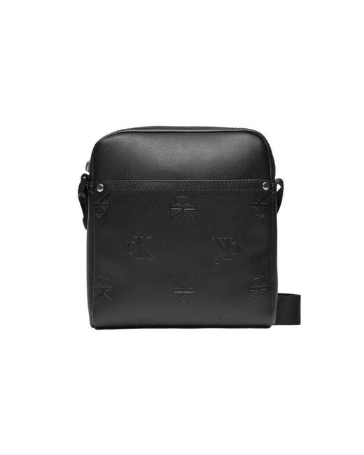 Calvin Klein Black Polyethylene Messenger Bag for men