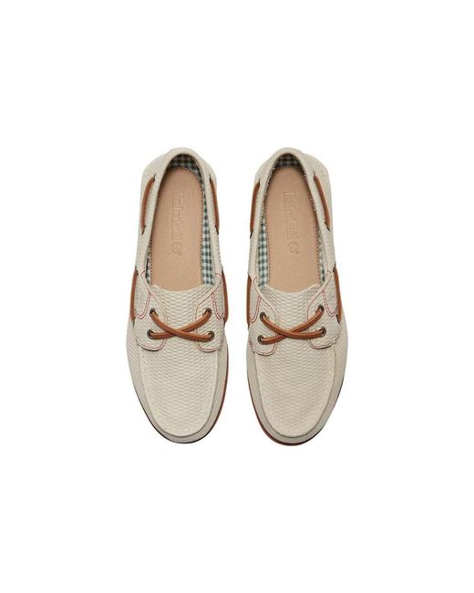 Timberland White Beige Leather Platform Pumps