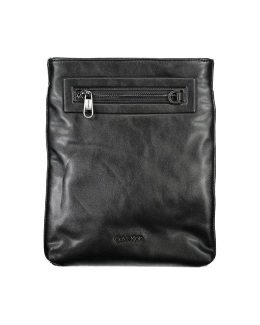 Calvin Klein Black Sleek Shoulder Bag With Contrast Details for men