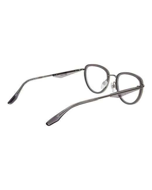 Trussardi Brown Gray Metal Glasses (frames) for men