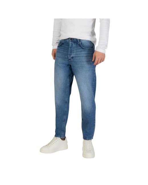 Antony Morato Blue Cotton Relaxed Fit Jeans for men