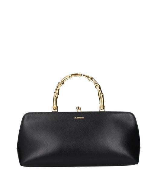 Jil Sander Black Goji Handbag Leather