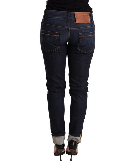 Acht Blue Chic Dark Skinny Jeans