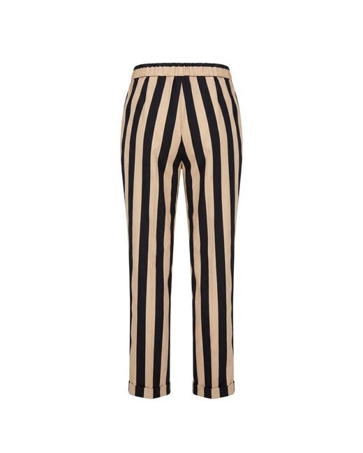 Trussardi Gray Black Viscose Trousers