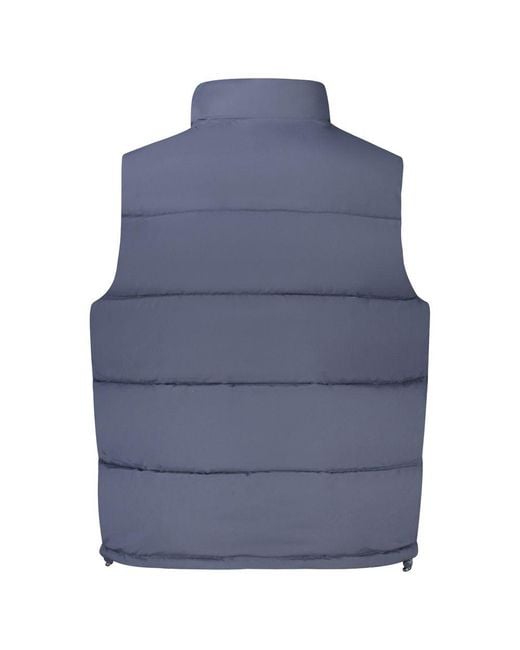 Guess Blue Blu Polyester Sleeveless Jacket for men