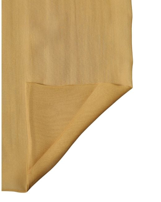 Dolce & Gabbana Natural Silk Sash Wrap Foulard Stole 293.5Cm X 19.5Cm Scarf