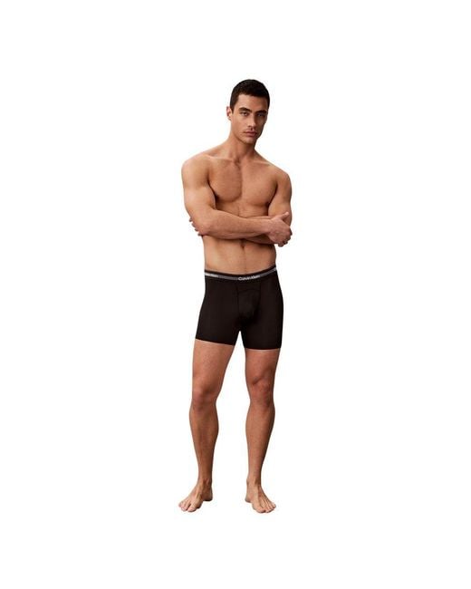 Calvin Klein Black Recycled Polyester Boxers for men