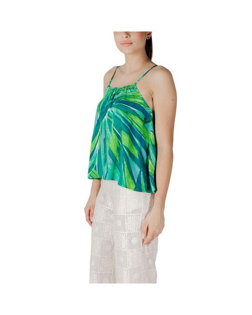 ONLY Green Viscose Tank Top