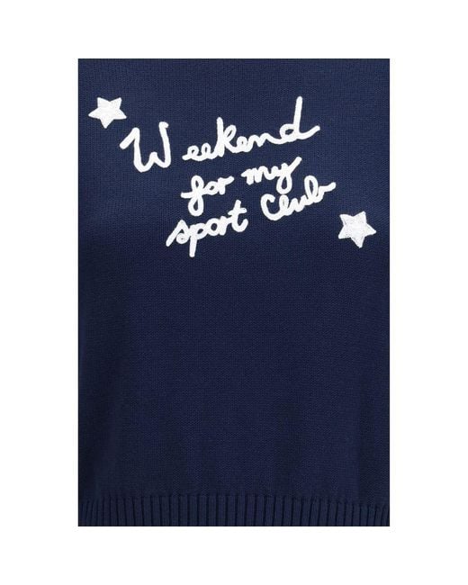 Max Mara Blue Cotton Sweatshirt