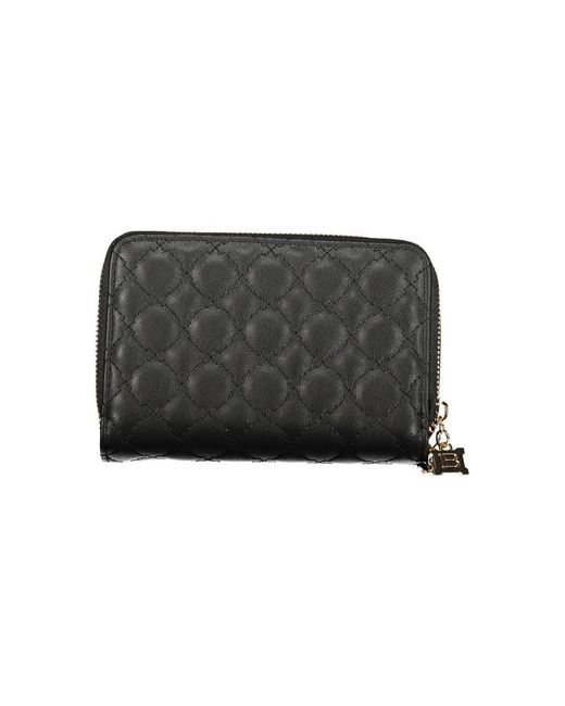 Laura Biagiotti Black Polyurethane Wallet