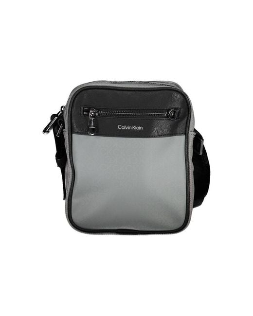 Calvin Klein Black Polyester Shoulder Bag for men