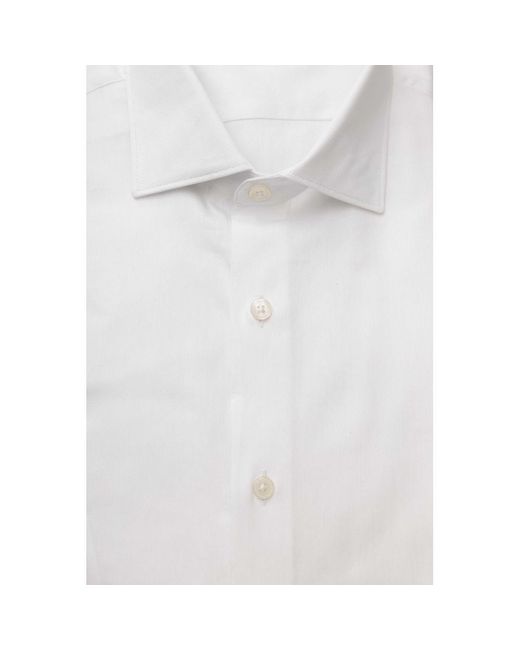 Bagutta White Cotton Shirt for men