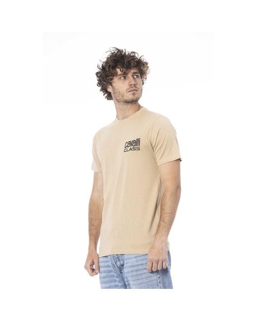 Roberto Cavalli Natural Cotton T-Shirt for men