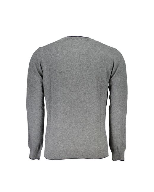 North Sails Eco-conscious Gray Crew Neck Sweater - Xxl for men